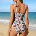 thumbnail image 4 of LYEAA Womens Bathing Suits One Piece Backless Swimsuits Belly Control Swimming Sets Beach Vacation Swimwear, 4 of 6