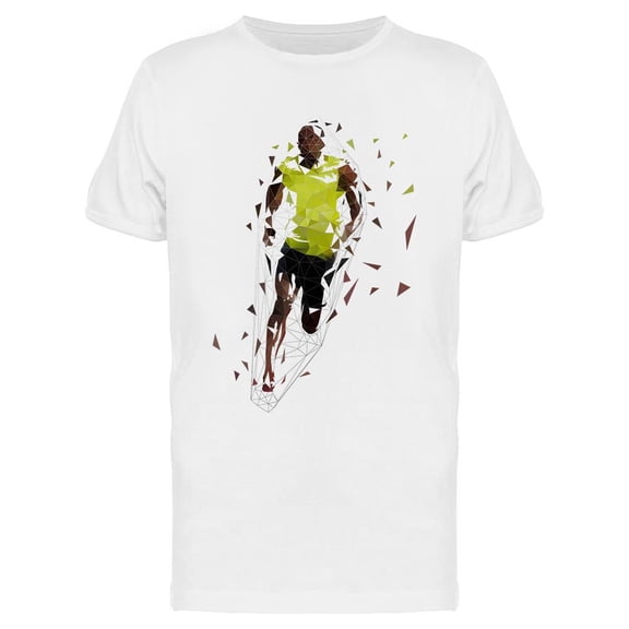 Sprinting Man T-Shirt Men -Image by Shutterstock, Male 3X-Large