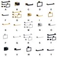 thumbnail image 2 of ZheElen Bathroom Hardware Set No Drilling Wall Mount Towel Bar Self-adhesive Paper Holder Robe Hook Toilet Accessories Gold rod, 2 of 9