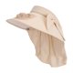 thumbnail image 3 of Ventilador de moda de sombrero de visor de ventilador para pescar Camping Beach al aire libre deportes al aire libre Caqui, 3 of 8