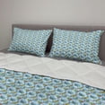 thumbnail image 2 of Plane Comforter & Sham Bedding Set, Cartoon Planes and Helicopters in the Air Between Clouds Toy Art, 3 pcs Duvet Set Microfiber Filling Quilt, 5 Sizes, Yellow and Blue, by Ambesonne, 2 of 4