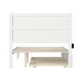 thumbnail image 5 of AFI NoHo 14" Full Wood Platform Bed Frame with Twin Trundle, White, 5 of 7