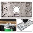 thumbnail image 3 of Placa de inserción de mesa de aleación de aluminio con 4 anillos para banco de carpintería, 235 mm x 120 mm x 8 mm Hy n, 3 of 4