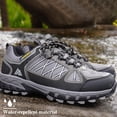 thumbnail image 4 of Zapatillas de senderismo Queday Waterproof para hombre, color gris, talla 8.5, 4 of 8