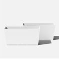 thumbnail image 1 of Veradek Pure Series Midori 39" Planter 2 Pack White, 1 of 2