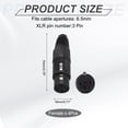 thumbnail image 2 of 4pcs 3 Pin XLR Female Connector, Microphone Audio Cable Plug Socket,Pure Black, 2 of 6