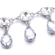 thumbnail image 4 of Las mujeres correa de cadena Para Mujer Gota De Agua Cristalina Diamantes De Imitación Cinturón De Cintura De La Cadena De Plata + 115cm Blanco Plata Magideal Las mujeres correa de cadena, 4 of 5