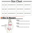 thumbnail image 3 of Womens swimsuits ,Women Solid Bandage Halter Bikini Set Push-Up Pad Swimwear Swimsuit Beachwear Black L(L), 3 of 7