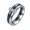 Silver + Green, variant on 6mm Women's Ceramic Ring with Cubic Zirconia Stainless Steel Ceramic 2 in 1 Ring Patchwork Polished Wedding Band Pink + Purple Size 7
