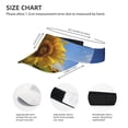 thumbnail image 3 of Sikiie Sky Golden Sunflower Field A Sun Visor Hat Adjustable Velcro Golf Visor Sports Sunscreen Visor Hat for Outdoor Activities, 3 of 7