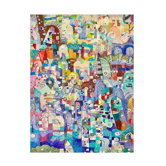 Alise Loebelsohn 'Yellow landscape' Canvas Art