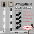 thumbnail image 1 of Vaidha 32pcs Self-Adhesive Cable Clips Organizer Drop Wire Cord Management, 1 of 3