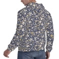 thumbnail image 6 of Picia Daisies Flowers Pattern Casual Men's Hoodie - Lightweight Hooded Sweatshirt with Kangaroo Pocket, Comfortable Pullover for Everyday, Travel-Medium, 6 of 7