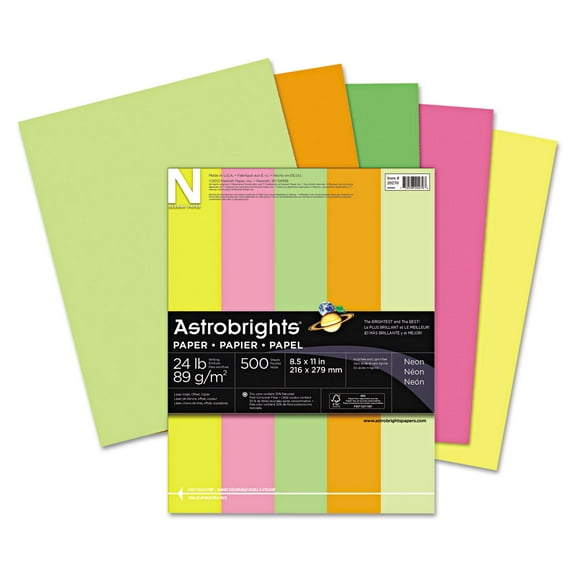 Astrobrights Inkjet, Laser Print Colored Paper