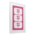 thumbnail image 3 of Stupell Industries Self Love Era Tickets White Framed Print Under Glass, design by Lettered and Lined, 23 x 17, 3 of 10