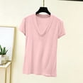thumbnail image 2 of Thousandth Plus Size T-Shirt for Women Casual Modal Blouses Deep V-Neck Breathable Fitted Trendy Pullover Plain Short Sleeve Basic Slim Fit Tops, 2 of 7
