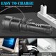 thumbnail image 3 of Lámpara linterna LED recargable de 90 000 lúmenes, lámpara linterna XHP160 potente súper luminosa con batería, zoom, étanche, 5 modos USB para acampar, aleatoria, aire libre, urgencia,, 3 of 5