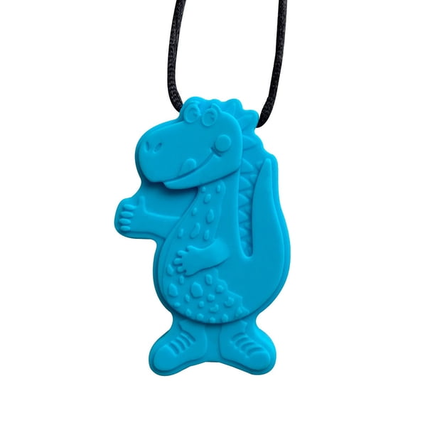 Collares Para Niños Sensoriales | Juguetes Masticables De Silicona Con Forma De Dinosaurio Para Niños | Collar Masticable Para Niños Collar Masticable Portátil Para Niños Sensoriales
