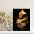 thumbnail image 2 of Golden Monstera Leaf Canvas Print Wall Art Home Decor for Living Room Bedroom Dining Room Office Hotel, 2 of 8