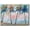 Multicolor Palm Trees, variant on View from The Beachgrass Wall Art, Sailboat and Beach Artwork, Scenic Calming Blue Waves, Premium Gallery Wrapped Canvas, Ready to Hang, 12 in H x 18 in W, Made in America Print