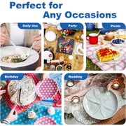 BYSNOW 360 Pack Plastic Silverware, Disposable Cutlery, 150 Forks 150 Spoons 60 Knives, BPA Free Heat Resistant Disposable Silverware, Clear Utensils for Party