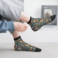 thumbnail image 2 of Naloa Wolf Fox In Flower Forest Ankle Socks for Women Non Slip Socks No Show Socks Classic Low Cut Casual Socks Casual Socks, 2 of 7