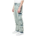 thumbnail image 5 of Smoke Rise Men Handle Cargo Pocket Jean(Seville Blue), 5 of 6