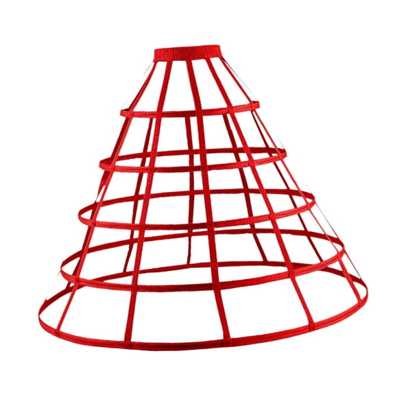 FVDPWYE Cage Hoop Skirt Petticoat Crinoline Underskirt Pannier for Bridal Ceremonies