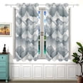 thumbnail image 2 of Watercolor Mountain Range Blackout Curtains 54 inch Length 2 Panels Grommet Drapes for Bedroom Living Room 54x55, 2 of 5