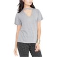 thumbnail image 2 of Rachel Roy - Camiseta básica con gargantilla para mujer, gris, grande Rachel Roy Camiseta básica, 2 of 2