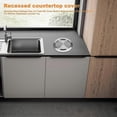 thumbnail image 2 of Built-in Stainless Steel Swing Flap Trash Bin Cover for Kitchen Waste Management Solution, 2 of 5