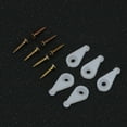 thumbnail image 2 of 20 Pcs Clips de Porte en Verre Installation Facile Vis de Fixation Armoire Garde-Robe Poignée Bouton Charnière Pinces (304), 2 of 5