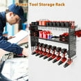 thumbnail image 3 of SQIREP Power Tool Organizer,3 Layers Storage Rack with 8 Drill Holders,Tool Organizer Wall Garage Organizer for Garage Organization, Workbench, Pegboard, Shed, 3 of 7