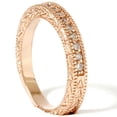 thumbnail image 2 of Pompeii 1/4ct Engraved Diamond Ring 14K Rose Gold (G/H,I1), 2 of 3
