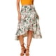 thumbnail image 1 of Falda Cruzada a Media Pierna Floral Hawaiana Tropical Allegra K Blanco M, 1 of 5