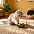 thumbnail image 4 of Catnip Cat Toys,Interactive Mouse-Shaped Cat Toys for Indoor Entertainment Daily Boredom Relief,Soft Cat Chew Toy & Kitten Teething Toys with String Tails,Green, 4 of 6