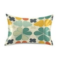 thumbnail image 7 of Yayeee Pillowcase Standard Size Set of 2 Satin Wrinkle Resistant Pillow Case, Beige Clover Pattern, 7 of 7