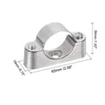 thumbnail image 2 of Soporte de tubería Uxcell 10Pack, abrazadera de soporte de tubería, montaje en pared y techo para tubería de 32 mm, 2 of 6