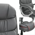 thumbnail image 5 of Lacoo Faux Leather High-Back Executive Office Desk Chair with Armrests, Gray, 5 of 7