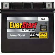 EverStart Platinum AGM Power Sport Battery, Group Size TZ7S 12 Volt, 130 CCA
