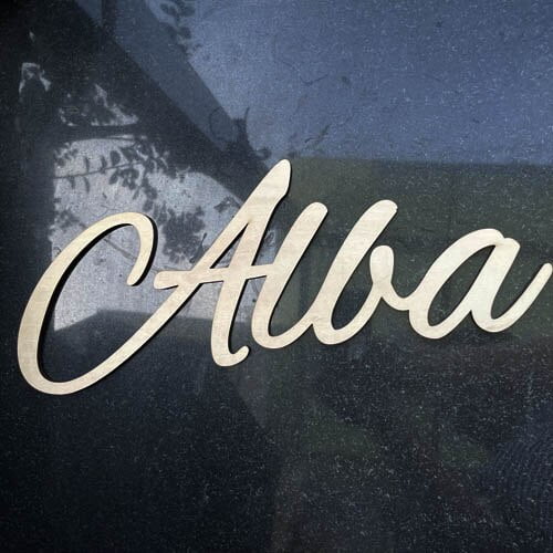 Letrero de madera personalizado con nombre personalizado, decoración de mesa de boda, letras de madera, nombre de bebé, guardería, mascota