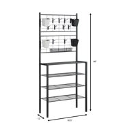 Proman Products Handyman Garage 4-Tier Storage Shelf Rack with Accessories for Garage, Kitchen, Home, Bathro0m, 30.5 W x 12 D x 66 H