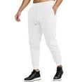 thumbnail image 2 of Sweatpants for Men 2025 Waffle Drawstring Fitness Workout Joggers with Pockets Mens Casual Pants Trousers, 2 of 8