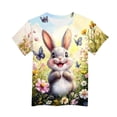 thumbnail image 4 of T-shirt à Manches Courtes pour Garçons, Imprimé de Pâques, Col Rond, T-Shirt pour Hommes 3 à 14 Ans, 1 Pce, 4 of 6