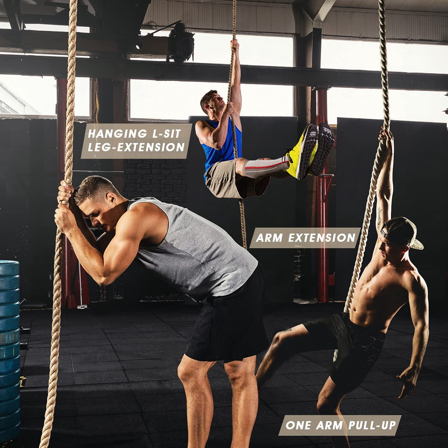 Yes4All 15ft Fitness Climbing Rope, Single