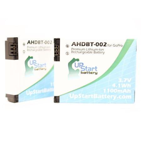2x Pack - GoPro AHDBT-001 Battery - Replacement for GoPro Hero Digital Camera Battery (1200mAh  3.7V  Lithium-Ion)