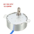 thumbnail image 5 of Uxcell Synchronous Motor AC 100-127V 10-12RPM 50-60Hz CCW/CW 4W Gear Motor, 5 of 5
