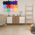 thumbnail image 4 of SHOWERORO Creative Wall Decoration 3D Puzzle Board Polyester Background Holder Assorted Color 12-Pcs, 4 of 6