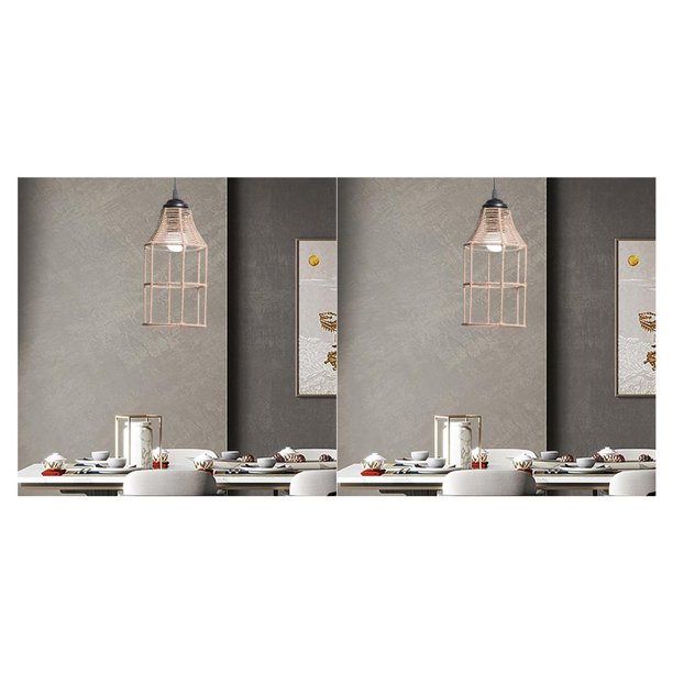 Cateissary Decoración de pantalla de lámpara colgante tejida para dormitorio, comedor, sala de estar Tipo 2 2piezas