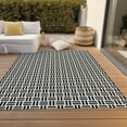 thumbnail image 6 of Addison Rugs Chantille Indoor/Outdoor Transitional Geometric Black Washable Rectangle Rug, 8' x 10', 6 of 6
